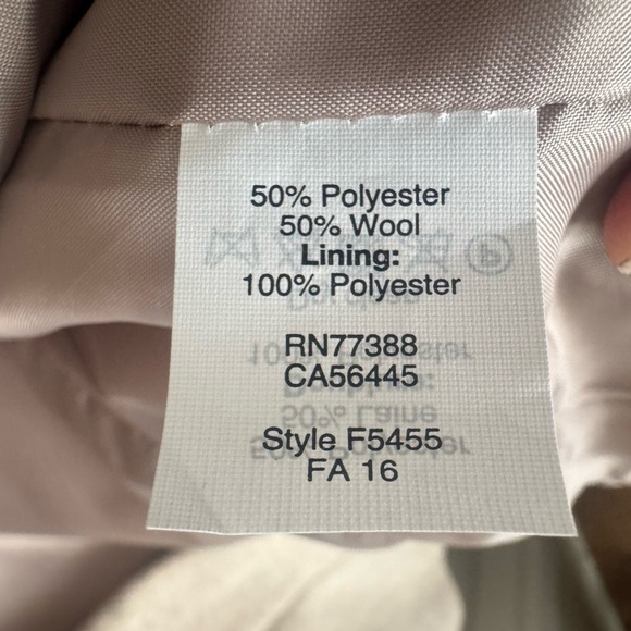 J. Crew Tan Beige Wool Blend City Coat Mid length Womens Sz 0P - Picture 10 of 11